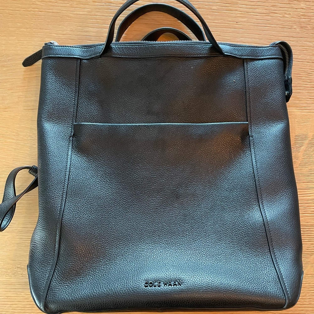 Cole Haan Leather Grand Ambition Convertible Laptop Bag
